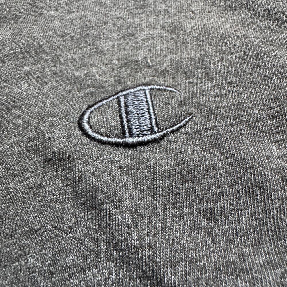 Champion Authentic Athleticwear T Shirt Men' XL Dark Gray Heather Embroidered C - Picture 3 of 6